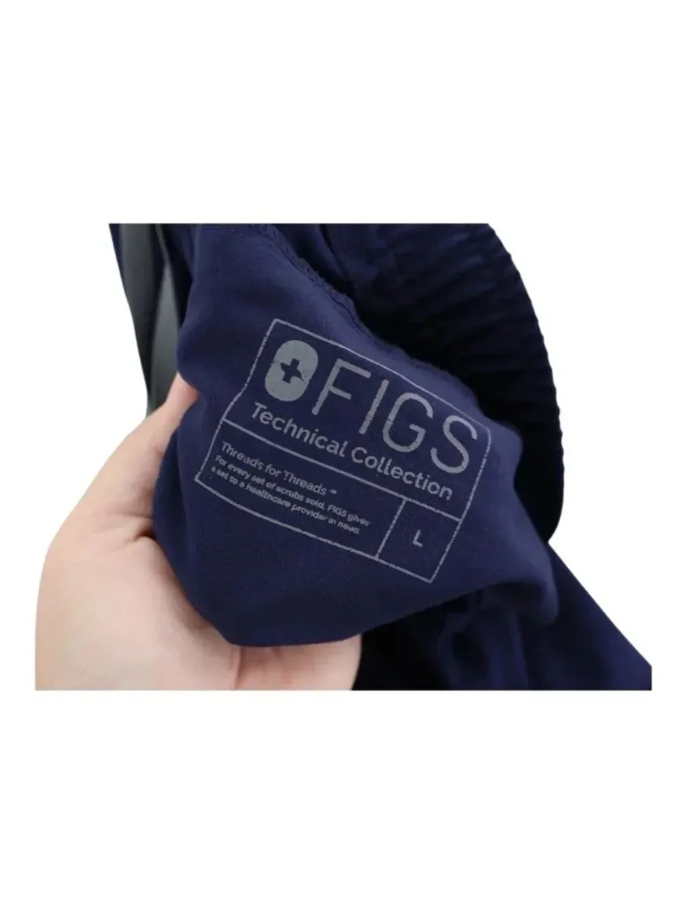 FIGS Men’s Tansen Jogger Scrub Pants Navy Blue Large Drawstring PO1365